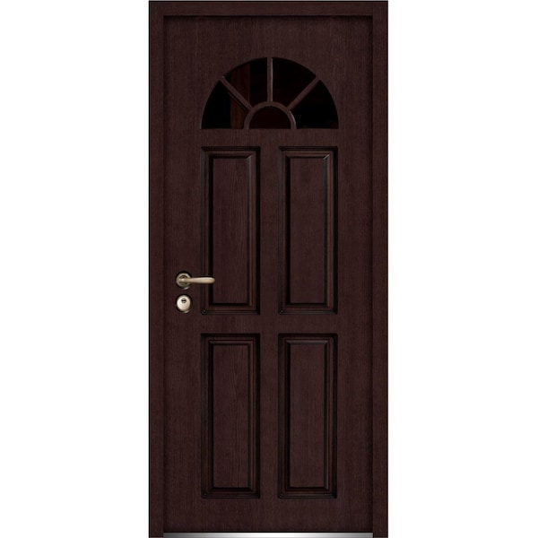 Vdomdoors Sample of Color Dark Brown Oak for the Exterior Door BALLUCIO1788ED-BRW-SAM - main